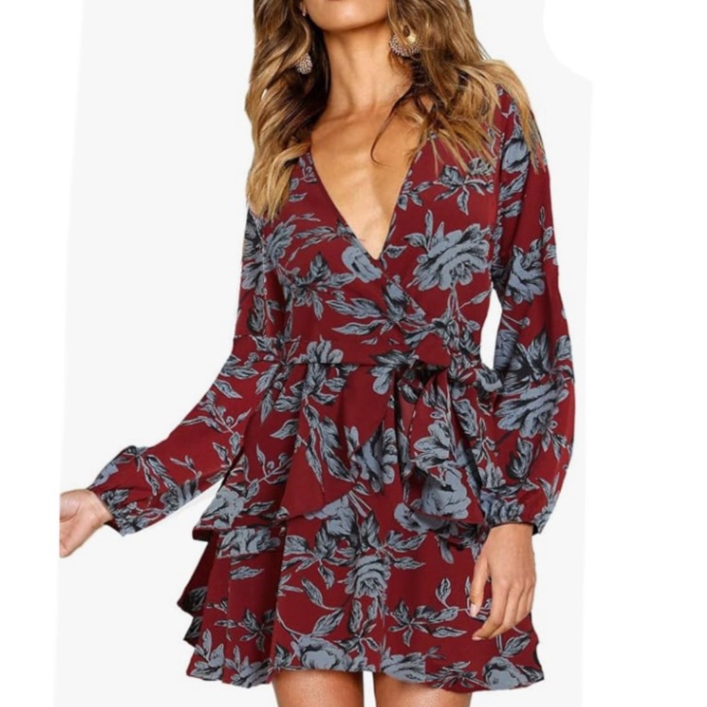 UGUEST Floral Swing Party Dress
